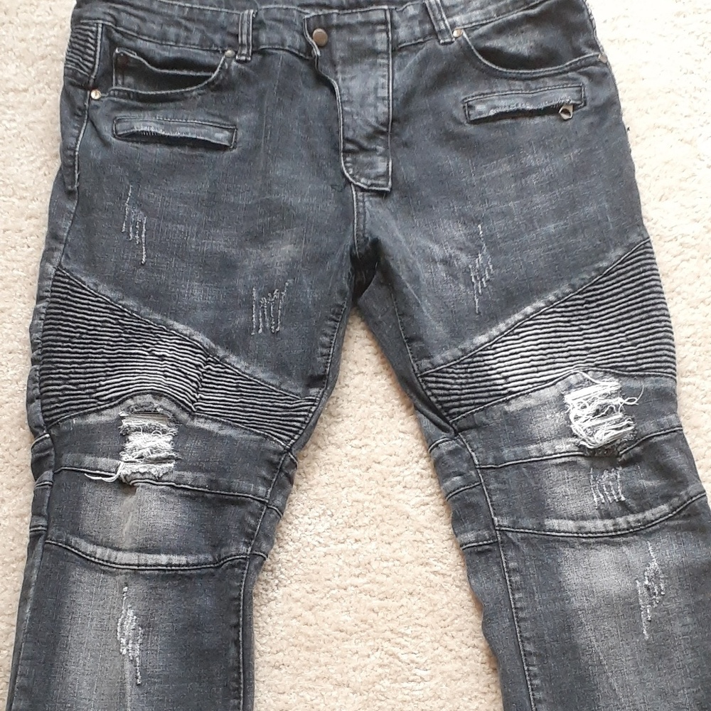 **MEN'S DENIM BIKER Jean's, Size 36